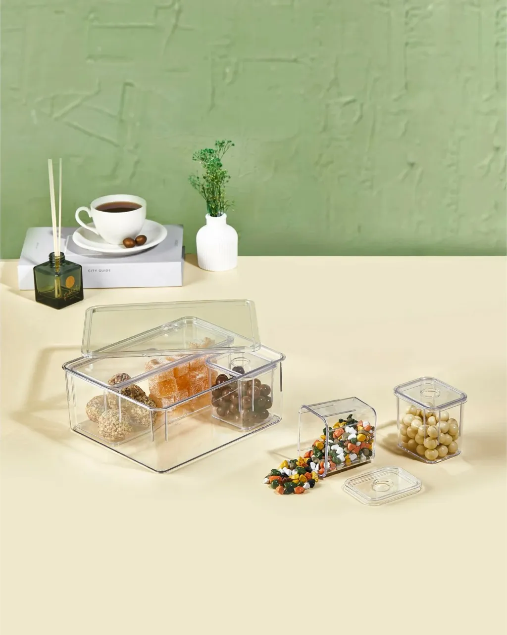 Set kuti për organizim (5 copë), Hermia, transparent - 1