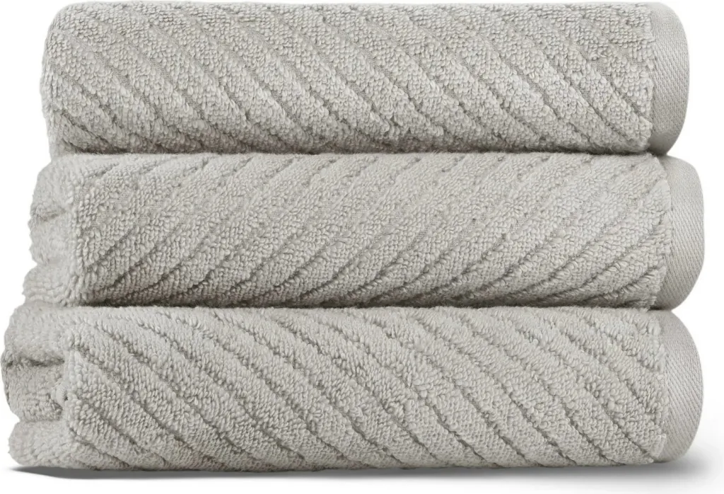 Peshqir duarësh Mijölnir, model Chevron, ngjyrë gri e çelët - 2