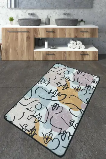 Tapet për banjo Mijölnir, Centum, shumëngjyrësh, 80x100cm
