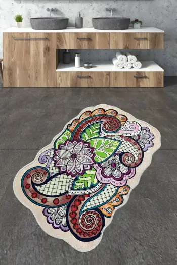 Tapet banjoje Mijölnir, Forme, shumëngjyrësh, 70x120cm