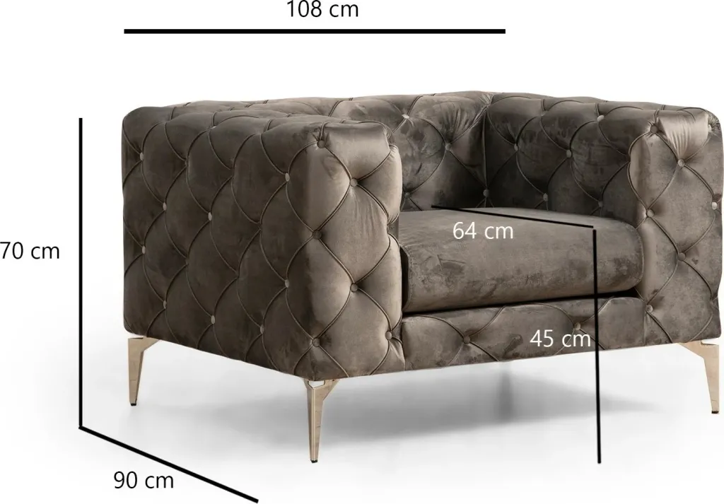 Karrige Wing Como, anthracite, Atelier del Sofa - 3