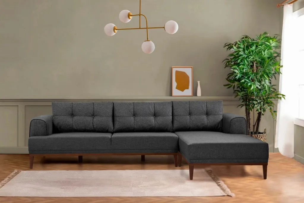 Këndore Atelier del Sofa, Vina, anthracite dhe walnut - 2
