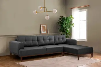 Këndore Atelier del Sofa, Vina, anthracite dhe walnut
