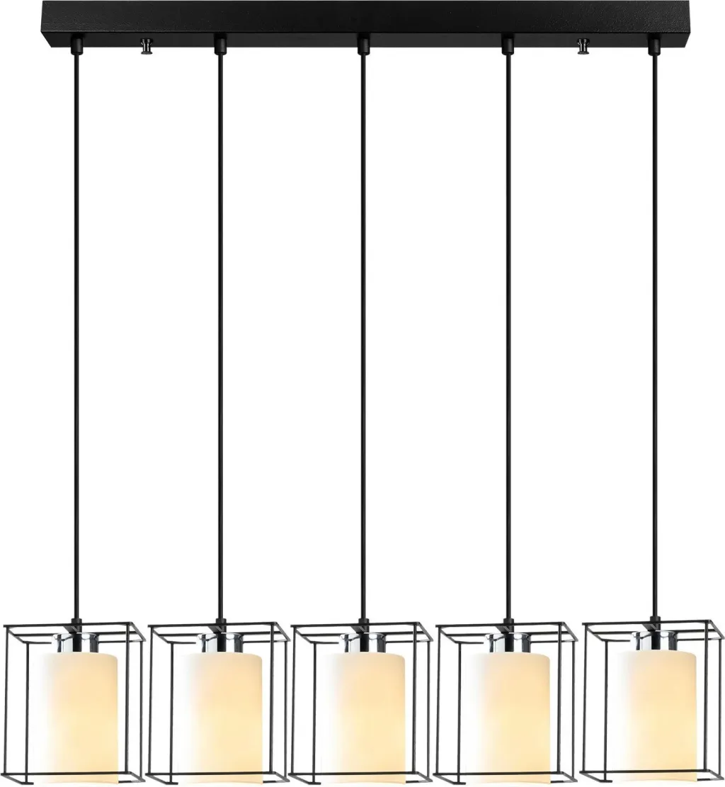 Llambadar Opviq Swank, i zi, 5 llampa, 85x113cm - 2