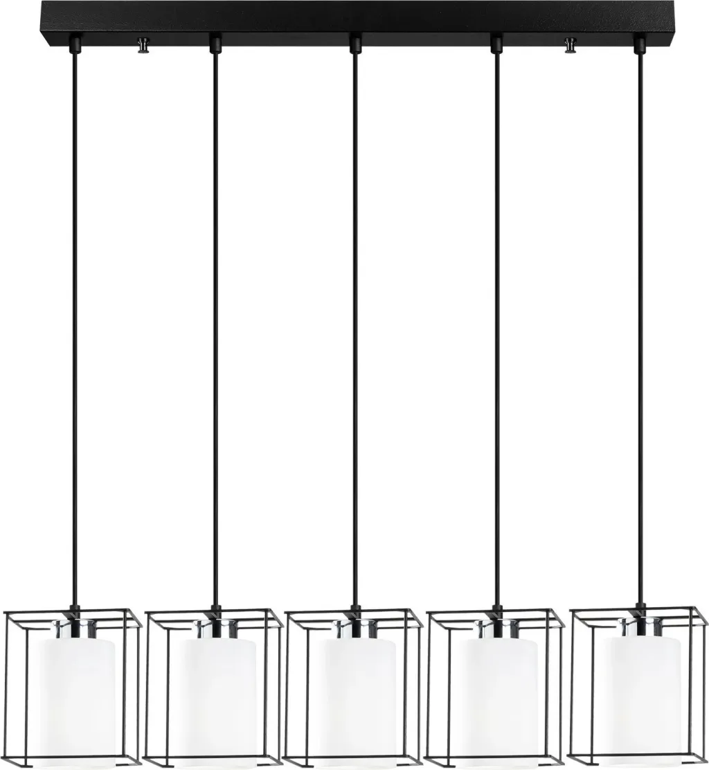 Llambadar Opviq Swank, i zi, 5 llampa, 85x113cm - 5