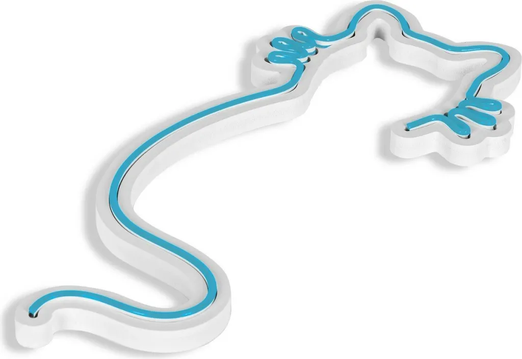 Dritë dekorative LED plastike, formë mace, ngjyrë kaltër - 6