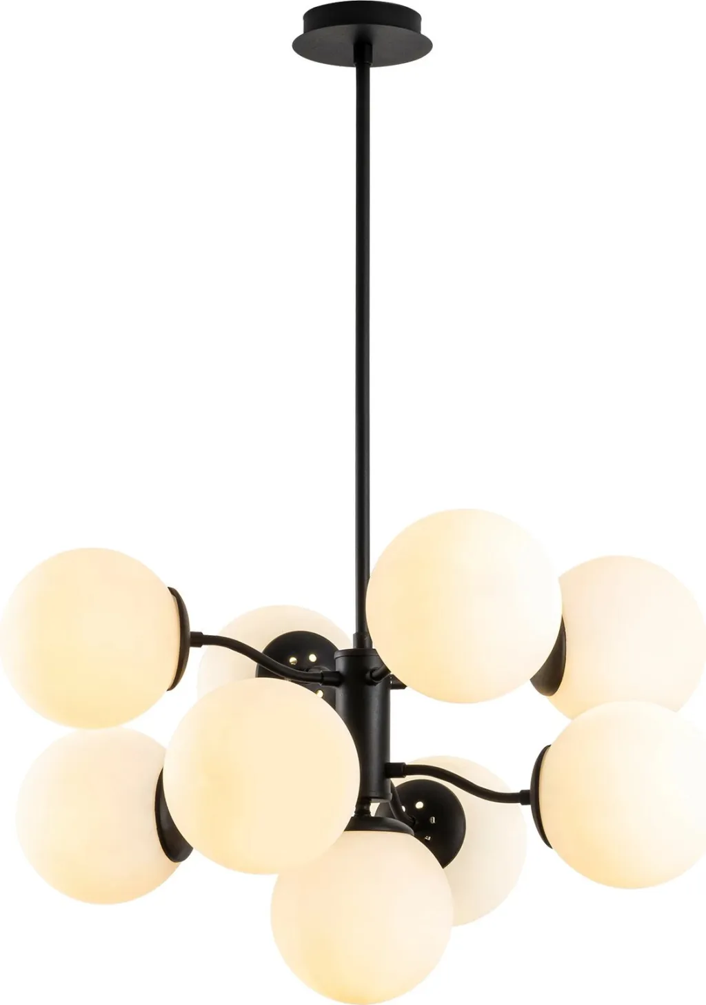 Llambë tavani Opviq Mudoni-MR-836-1, e zezë, moderne - 4