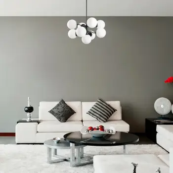 Llambë tavani Opviq Mudoni-MR-836-1, e zezë, moderne
