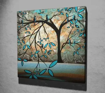 Pikturë dekorative në kanavacë, Wallity, KC078, shumëngjyrëshe, 45x45cm