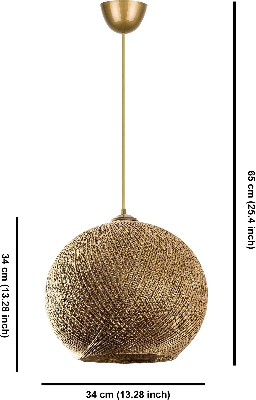 Llambë tavani Opviq, Nest, ngjyrë ari dhe kafe - 5