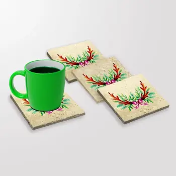 Set 4 nënshtrues gotash prej guri natyral, Hermia, TBA83102