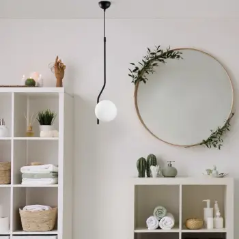 Llambë tavani Opviq Tulıp, ngjyrë e zezë, 70-100cm