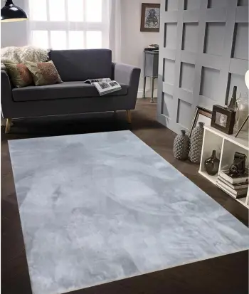 Qilim për korridor, ngjyrë gri e çelët, Conceptum Hypnose, 80x300cm, soft plush