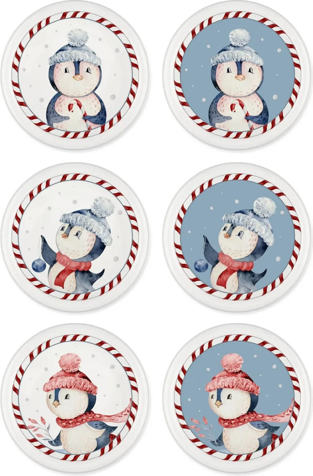 Set tasash për meze (6 copë), Hermia, NEW018 - 2