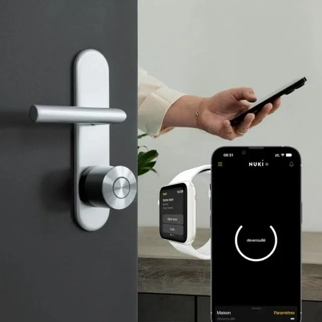 Bravë inteligente Nuki Smart Lock Ultra, elektronike për derë, kompakte, e zezë - 4