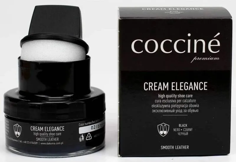 Krem për këpucë prej lëkure Coccine, i zi - 11