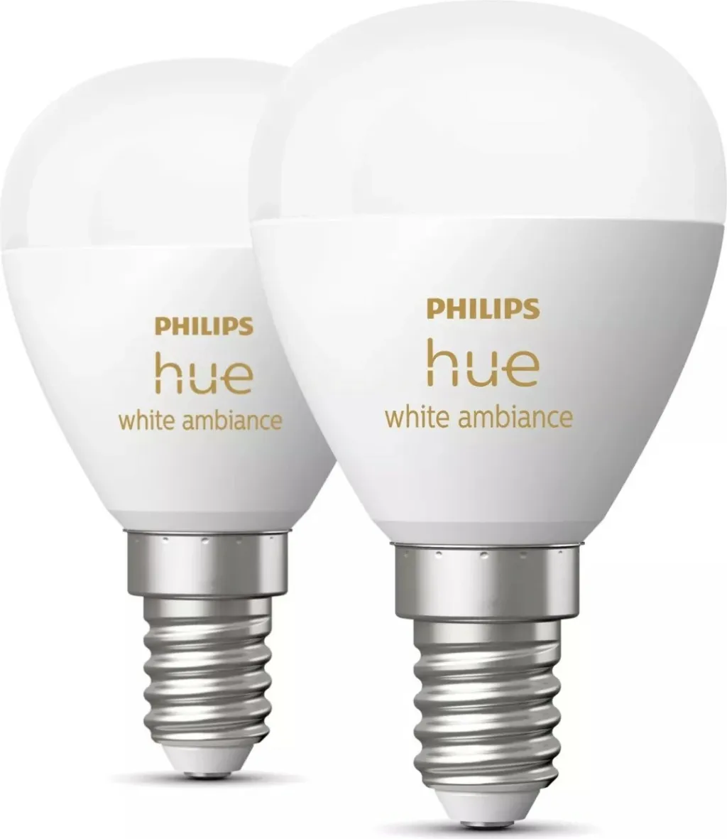 Llambë smart Philips Hue LED E14, Bluetooth, White Ambiance, e bardhë - 2