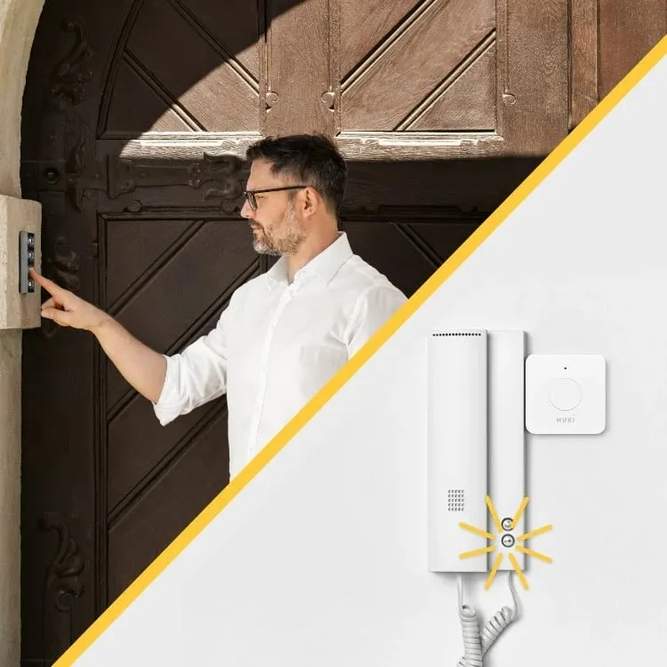 Buton smart Nuki Opener, Bluetooth 5.0, i bardhë - 3