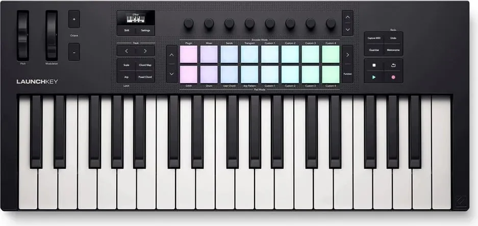 MIDI tastierë novation Launchkey 37 MK4, 37 taste, e bardhë - 1