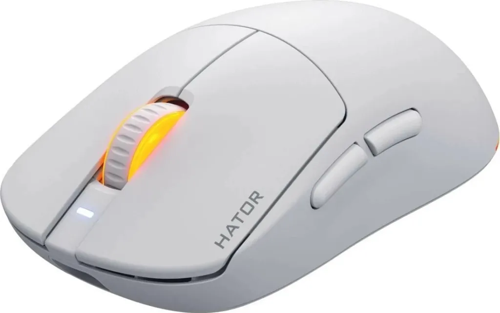 Maus Hator Quasar 3 wireless, RGB, 12000 DPI, i bardhë - 2