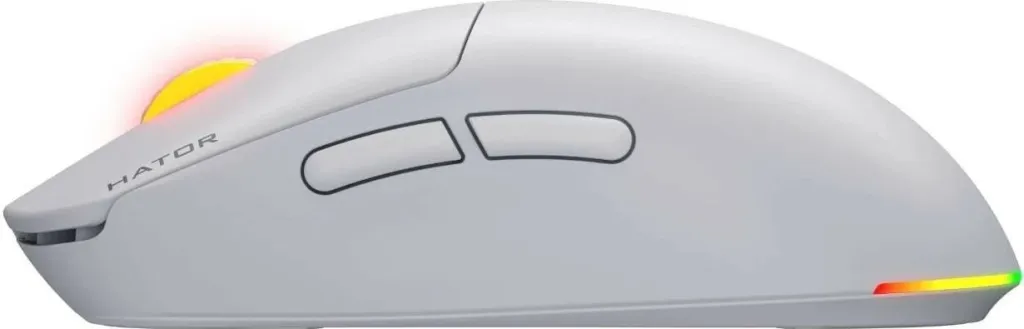 Maus Hator Quasar 3 wireless, RGB, 12000 DPI, i bardhë - 4