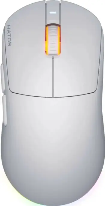 Maus Hator Quasar 3 wireless, RGB, 12000 DPI, i bardhë