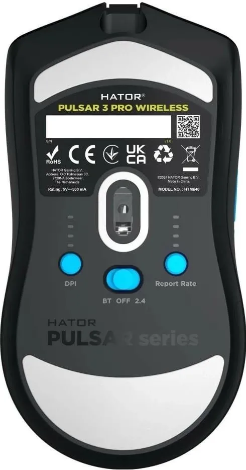 Maus Hator Pulsar3 Pro Wireless 3 HTM640, RGB, i zi - 5