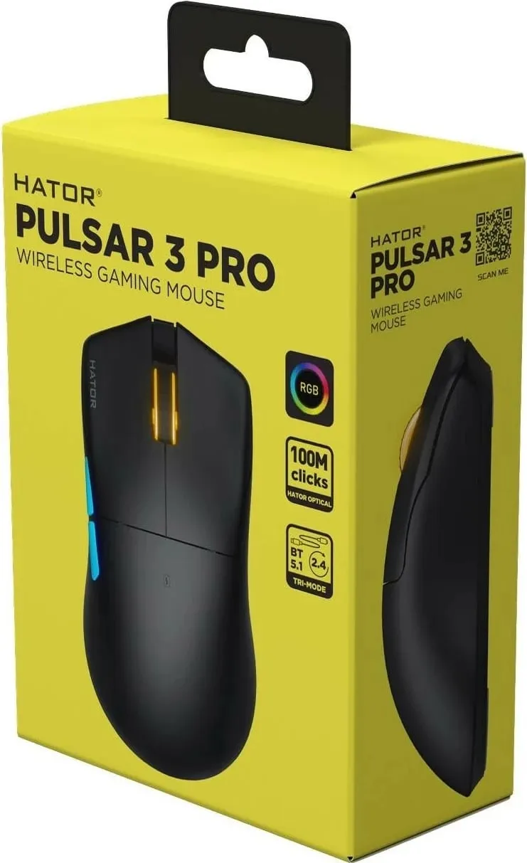 Maus Hator Pulsar3 Pro Wireless 3 HTM640, RGB, i zi - 6