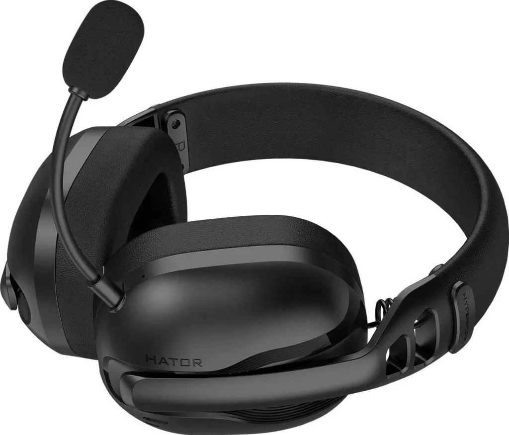 Kufje Hator Hyperpunk 3 Wireless ANC ESH15, me mikrofon të ndashëm, të zeza - 5