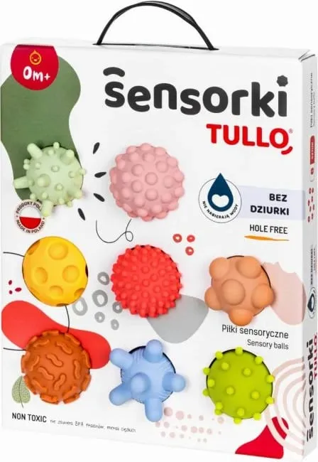 Topa sensorikë për fëmijë AM Tullo, shumëngjyrësh - 2