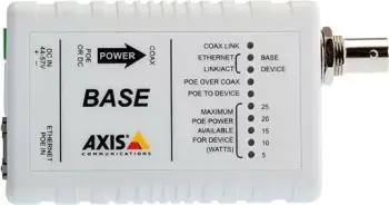 Adapter bazë Axis T8641 PoE+ over Coax, për AXIS T8640, i bardhë