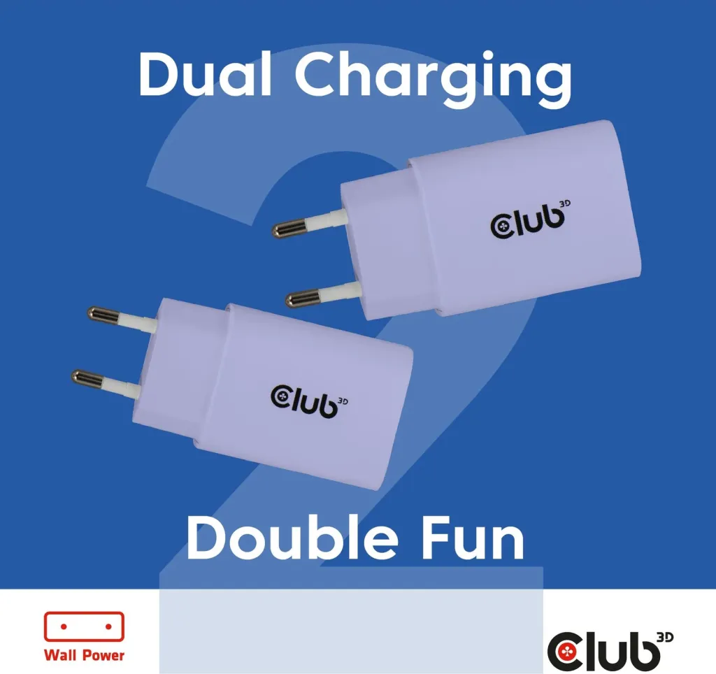 Karikues USB-C Club3D CAC-3025 30W, 2 copë, lila - 2