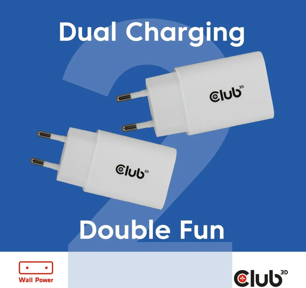 Karikues USB-C Club3D CAC-3020 30W, 2 copë, i bardhë - 10