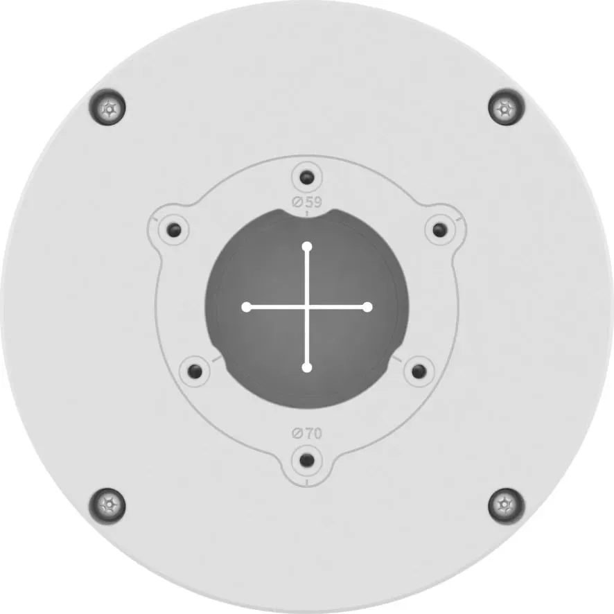 Kuti lidhëse Hanwha SBO-140BW, alumini, 143mm, e bardhë - 2