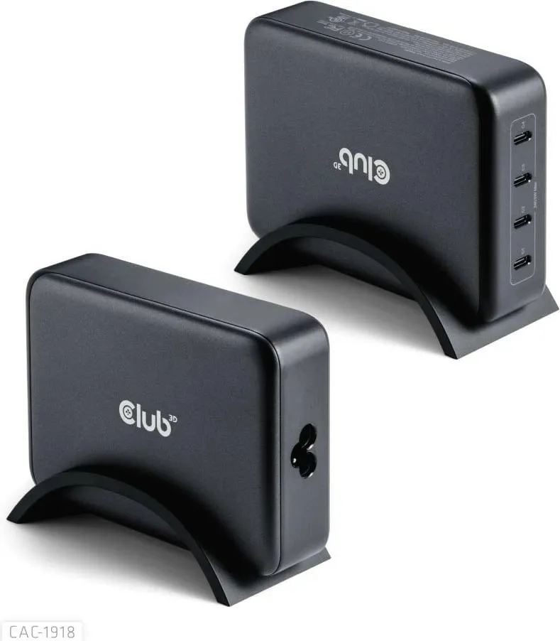 Karikues Club3D 4xUSB Type-C PD 240W, GaN, i zi - 2