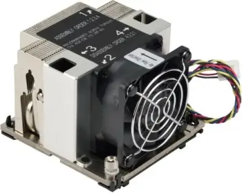 Ftohës ajri Super Micro SNK-P0068AP4, për Intel Xeon, 6 cm, 8400 RPM, i zi/nickel