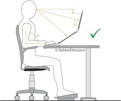 Mbështetëse këmbësh BakkerElkhuizen Basic 952, e rregullueshme, sipërfaqe kundër rrëshqitjes, gri - 5