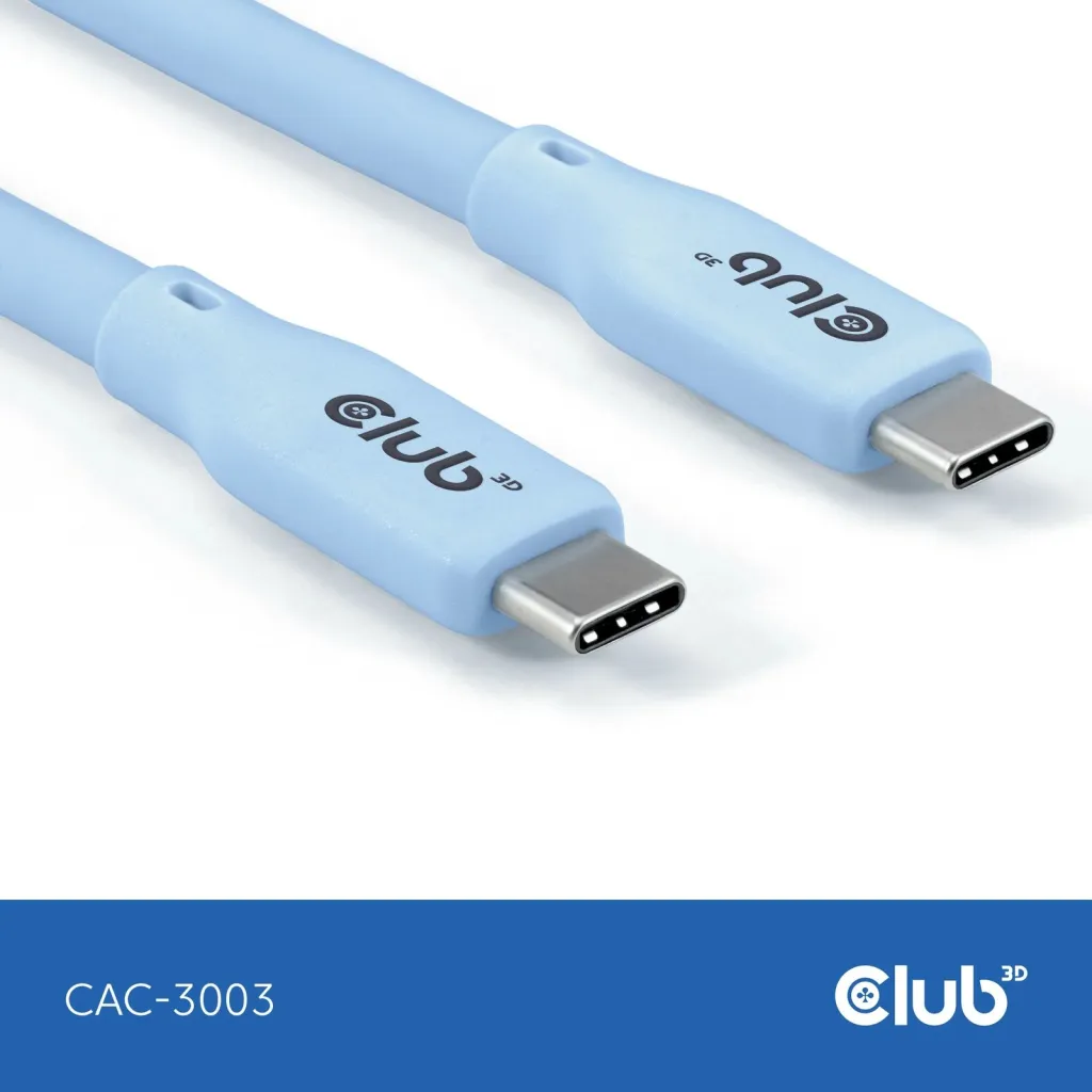 Kabllo USB-C Club3D CAC-3003, 2m, 240W, 20Gbps, blu - 6