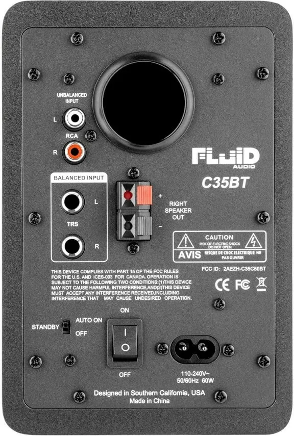 Monitorë studioje Fluid Audio C35BT, 3.5 inç, Bluetooth, të zinj (set prej 2 copë) - 5