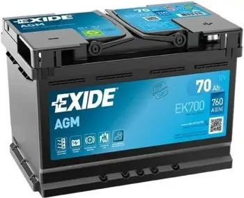 Bateri 12V 70Ah Exide Agm Ek700