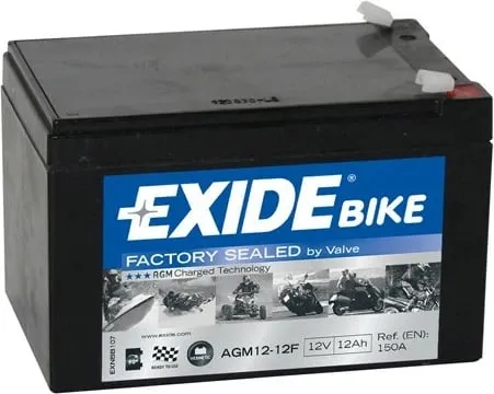Bateri 12Ah 12V Agm12-12F Exide - 1