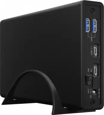 Kuti eksterne për disk Icy Box IB-382H-C31, 2.5"/3.5" SATA, USB-C 3.2 Gen 2, gri