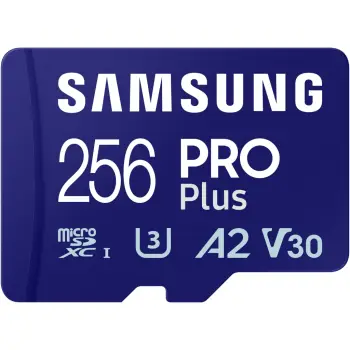 Kartë Memorie SD SAMSUNG CARD 256GB Samsung PRO Plus microSD UHS-I U3 Full HD 4K UHD