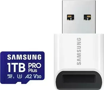 Kartë memorie Samsung MB-MD1T0S MicroSDXC, 1TB, UHS I Class 10 U3 V30, blu