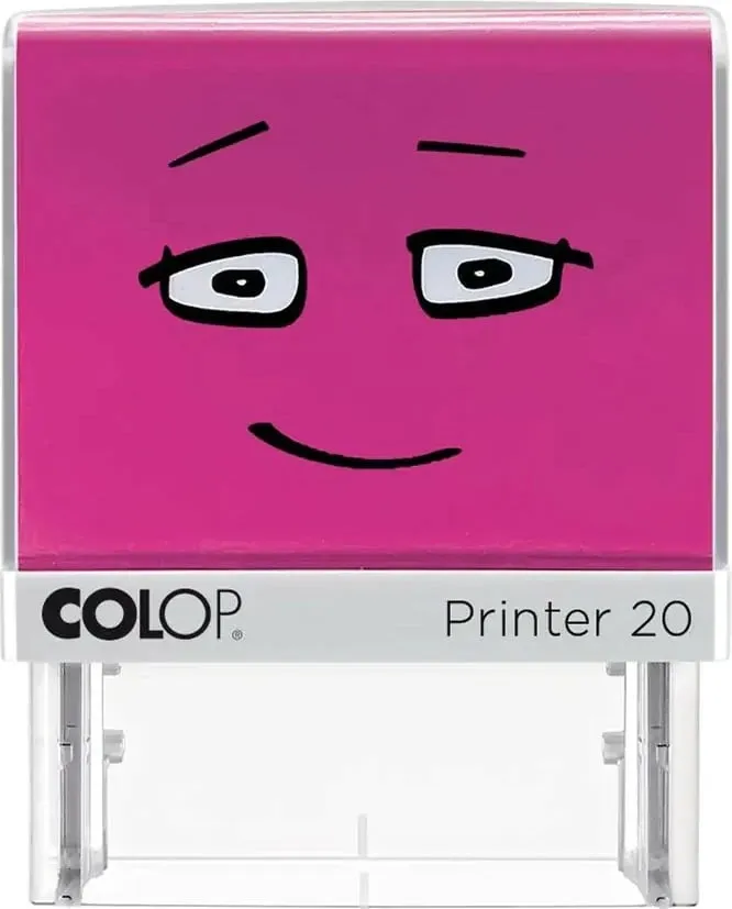 Stamp vetë-ngjyrosës COLOP Printer 20, 38x14mm, rozë - 1