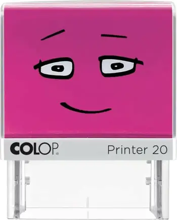 Stamp vetë-ngjyrosës COLOP Printer 20, 38x14mm, rozë