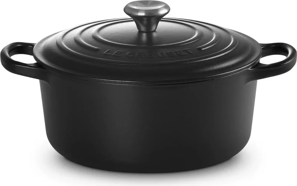 Tenxhere Le Creuset Signature 3.3L, gize, e zezë - 1