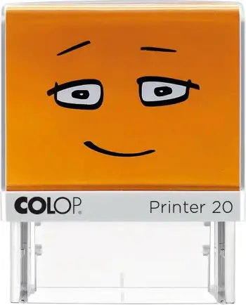 Vulë vetë-ngjyrosëse COLOP Printer 20, 38x14mm, portokalli
