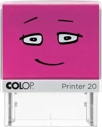 Stampë vetë-ngjyrosëse COLOP Printer 20, 38x14mm, rozë