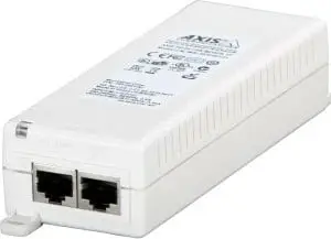 PoE midspan Axis T8120 1-port, Gigabit Ethernet, 15.4W, i bardhë